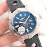 Perfect Replica Breitling Avenger 2 Seawolf Black Dial Rubber Band Watch For Men